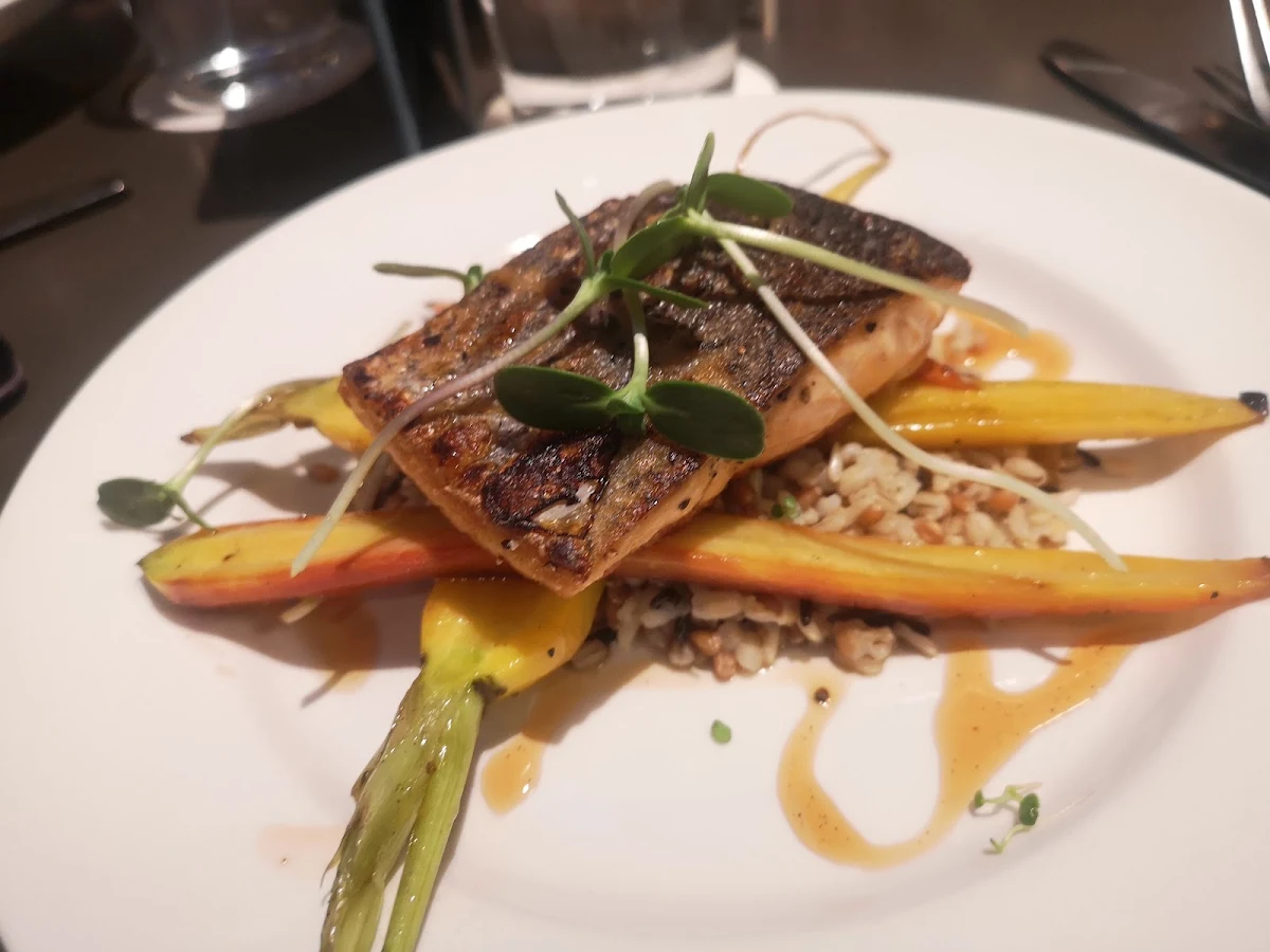 Salmon with Rice Pilaf