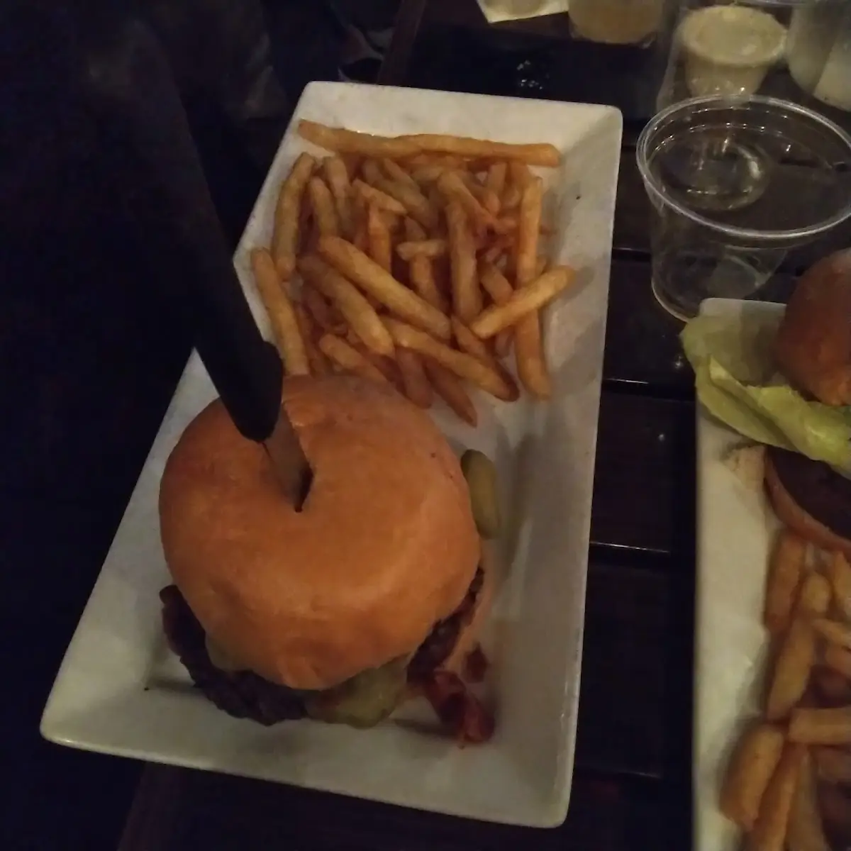 Impossible Burger and Fries