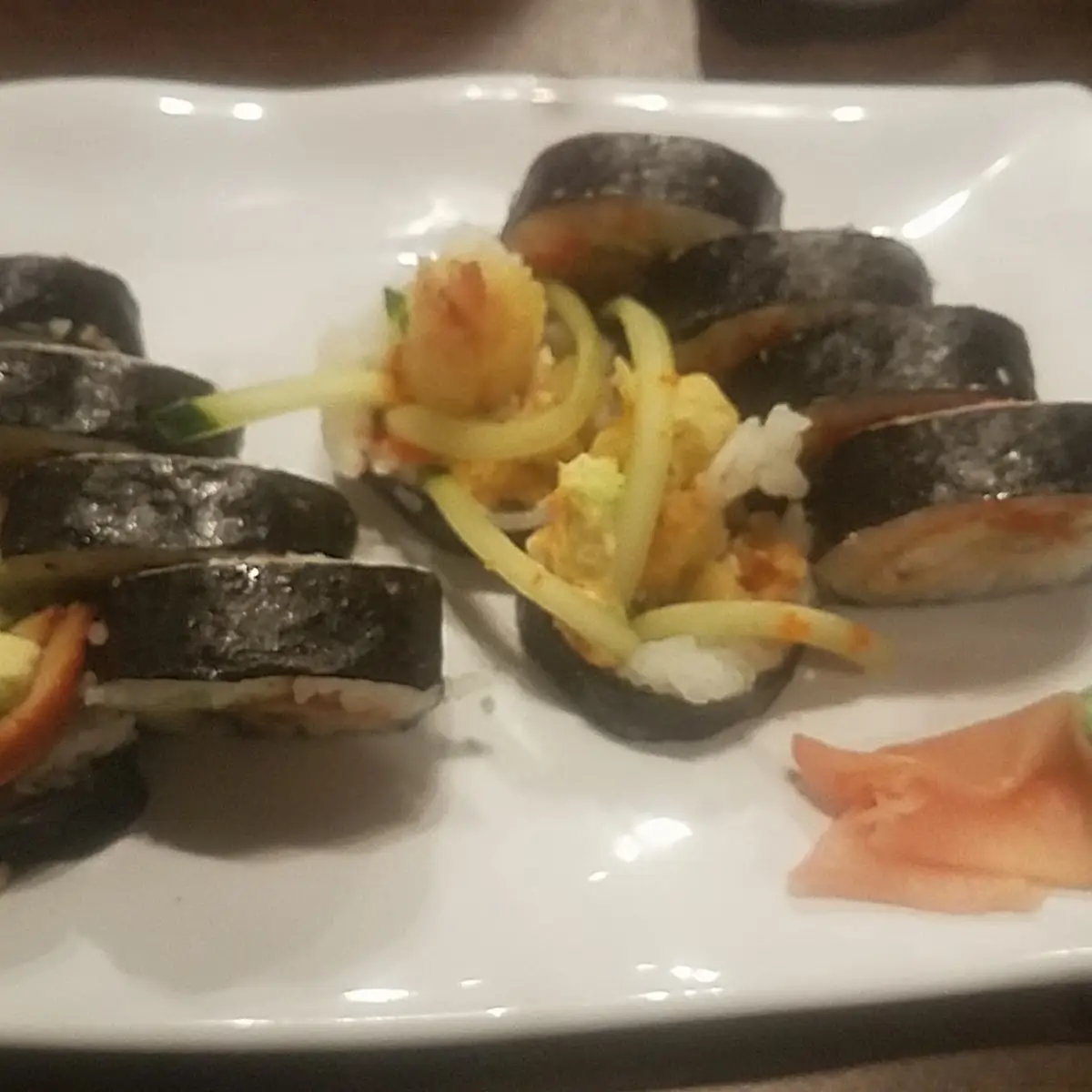 Spider Roll and Eel Roll