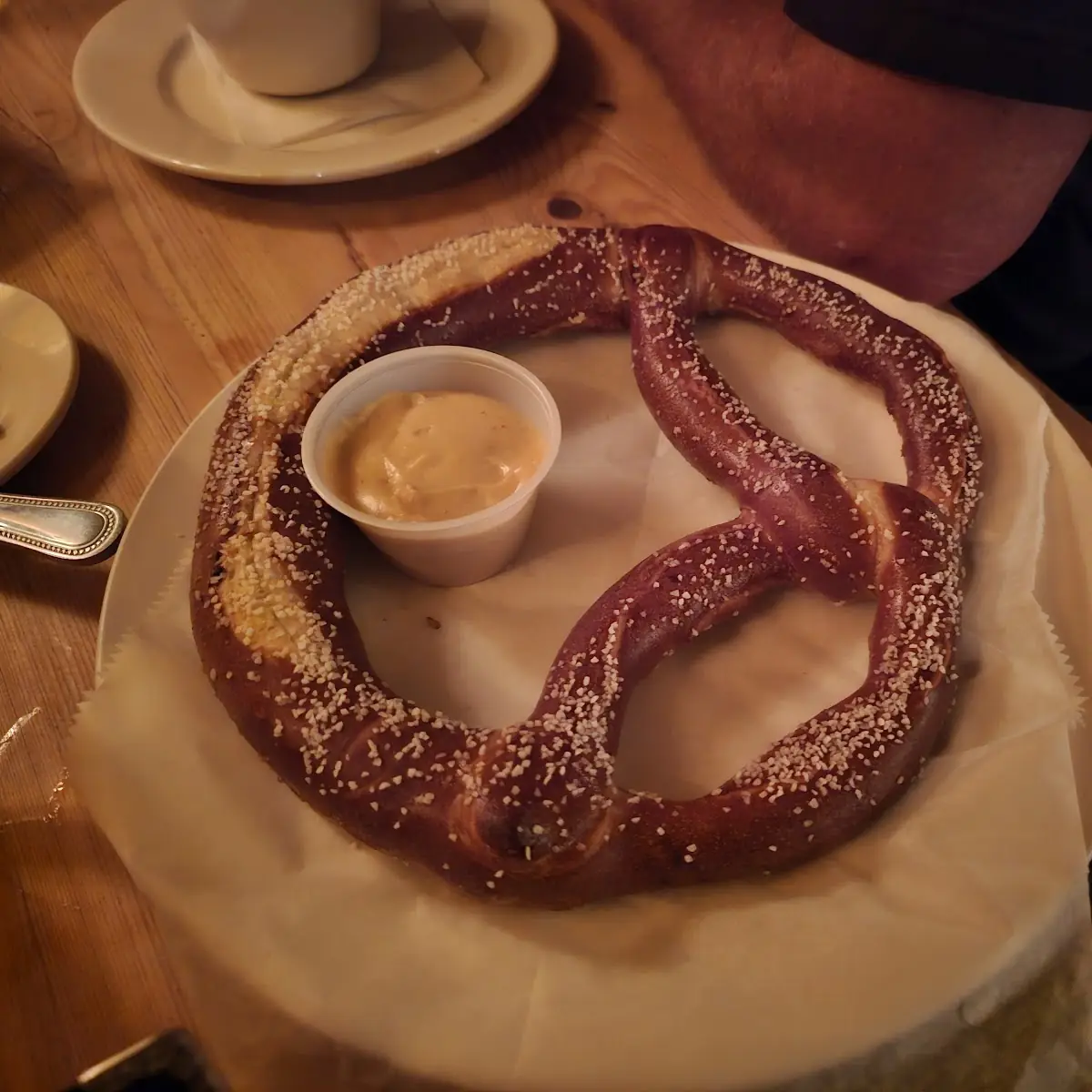 Fresh - Baked Pretzel with Beer Cheese