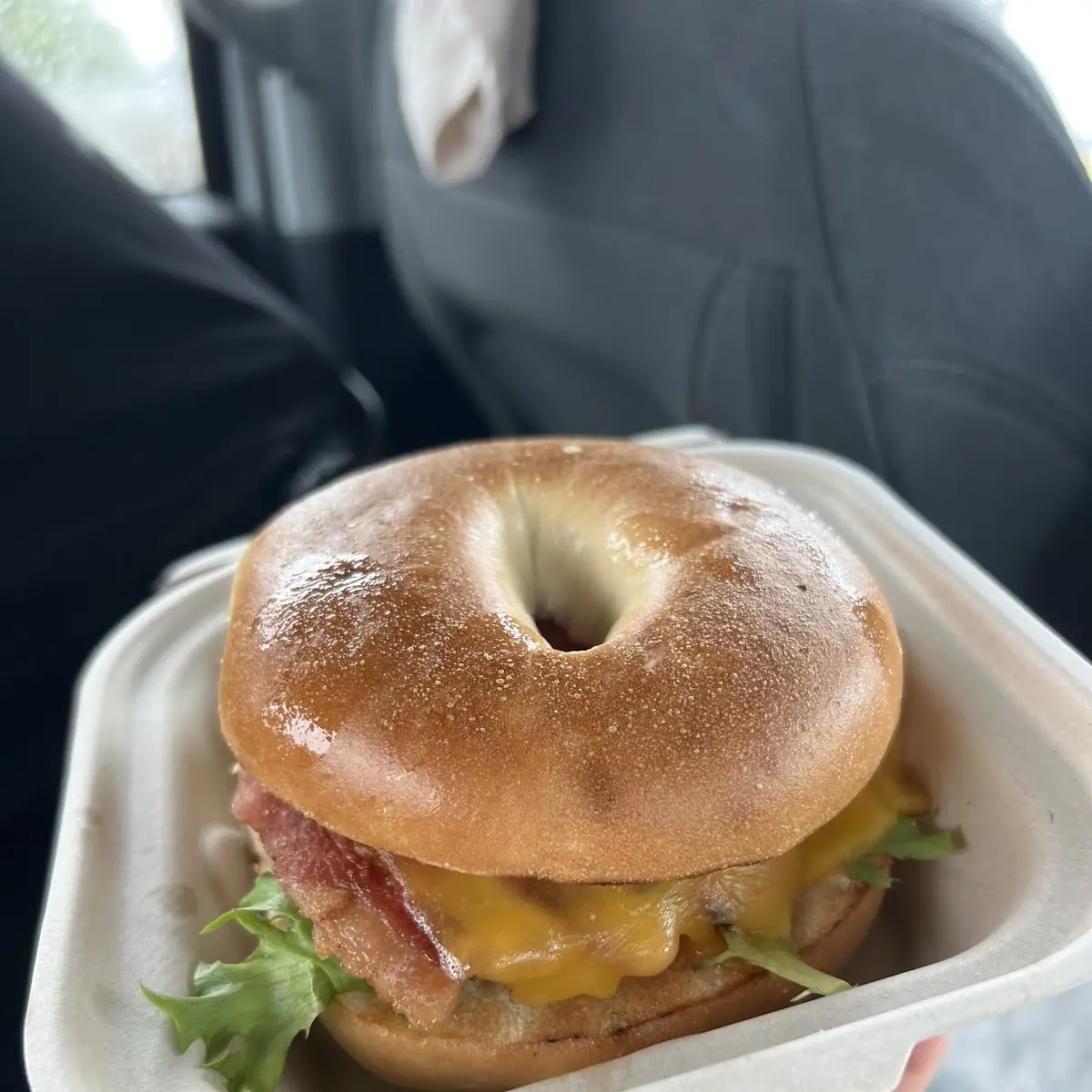 Egg Cheese and Bacon Bagel