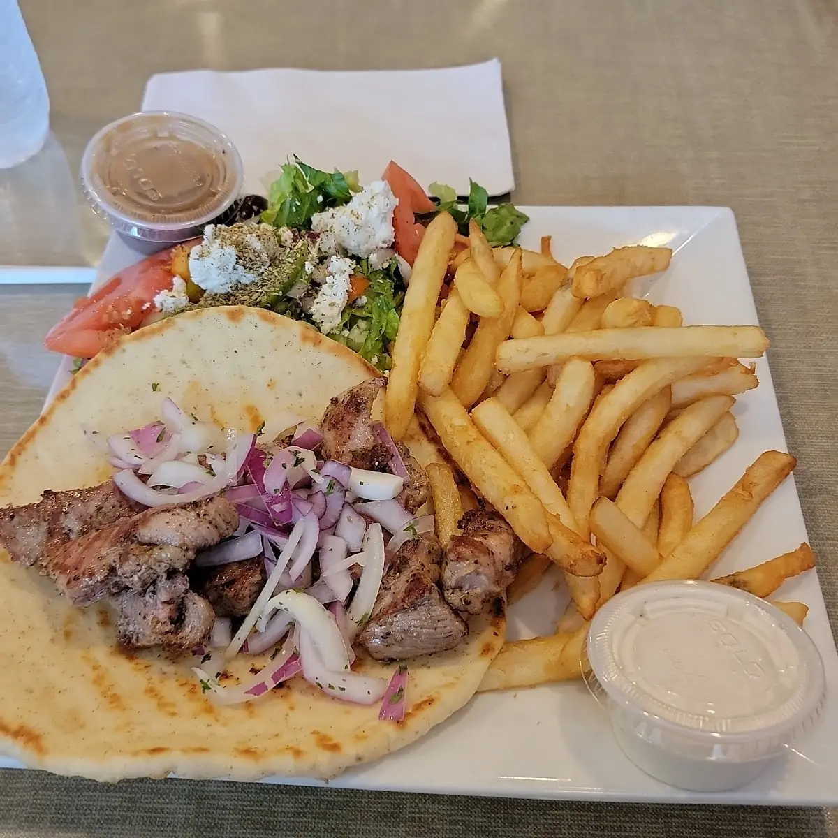 Pork Souvlaki Platter