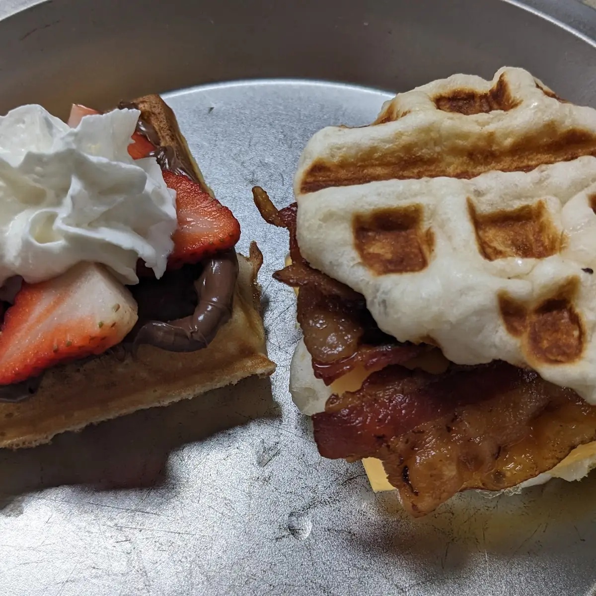 Maple Bacon-N-Chicken Waffles