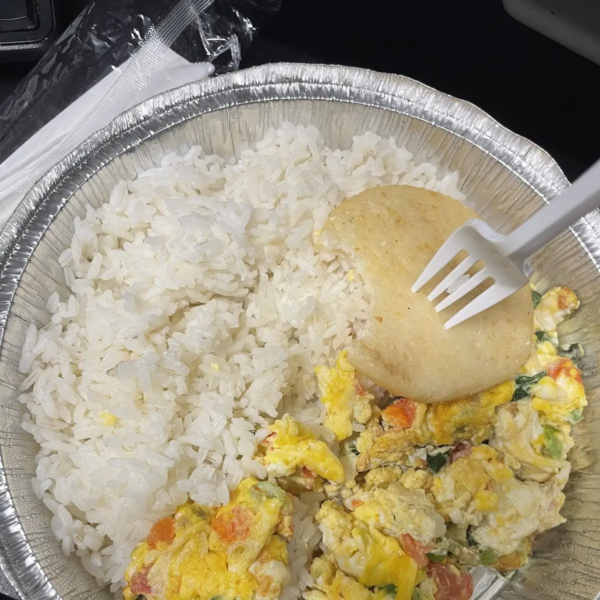 Scrambled Eggs with Rice And