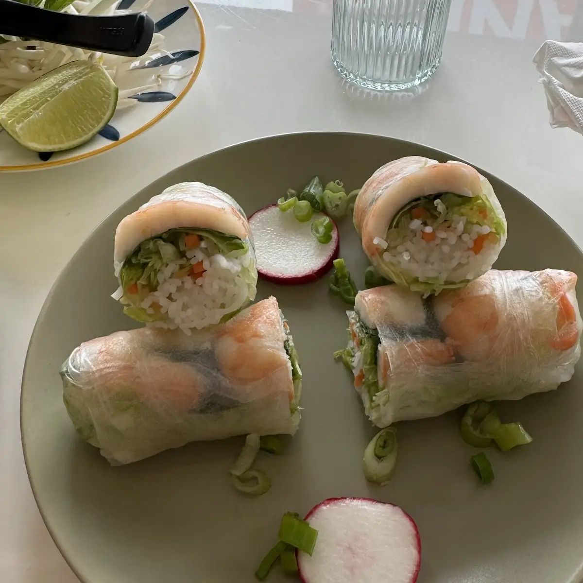 Vietnamese Fresh Spring Rolls with Dipping Sauce