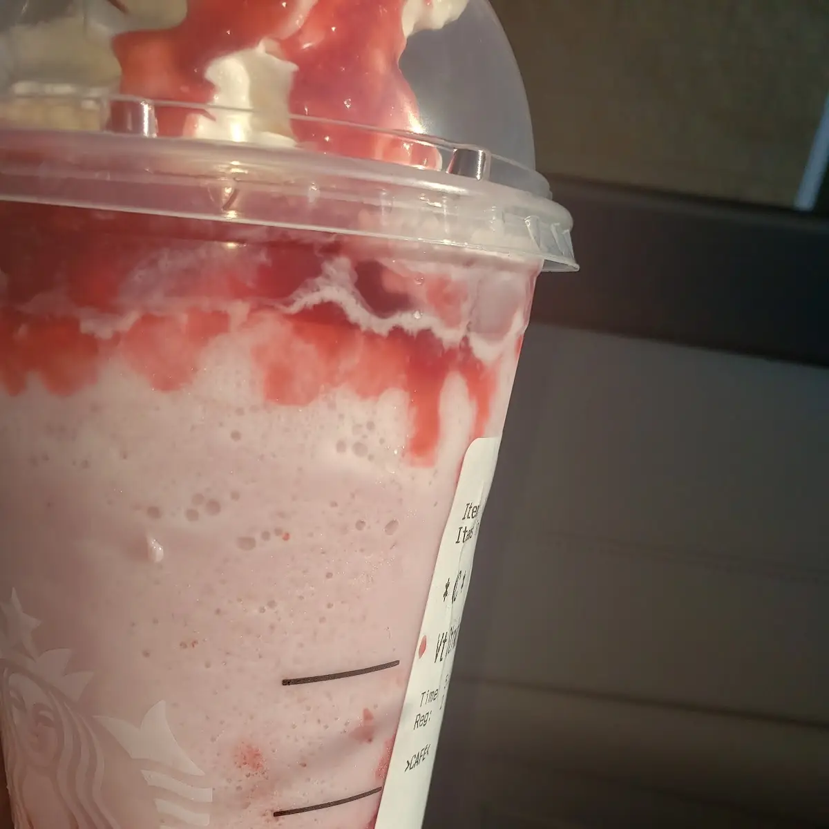 Strawberry Crème Frappuccino Blended Beverage