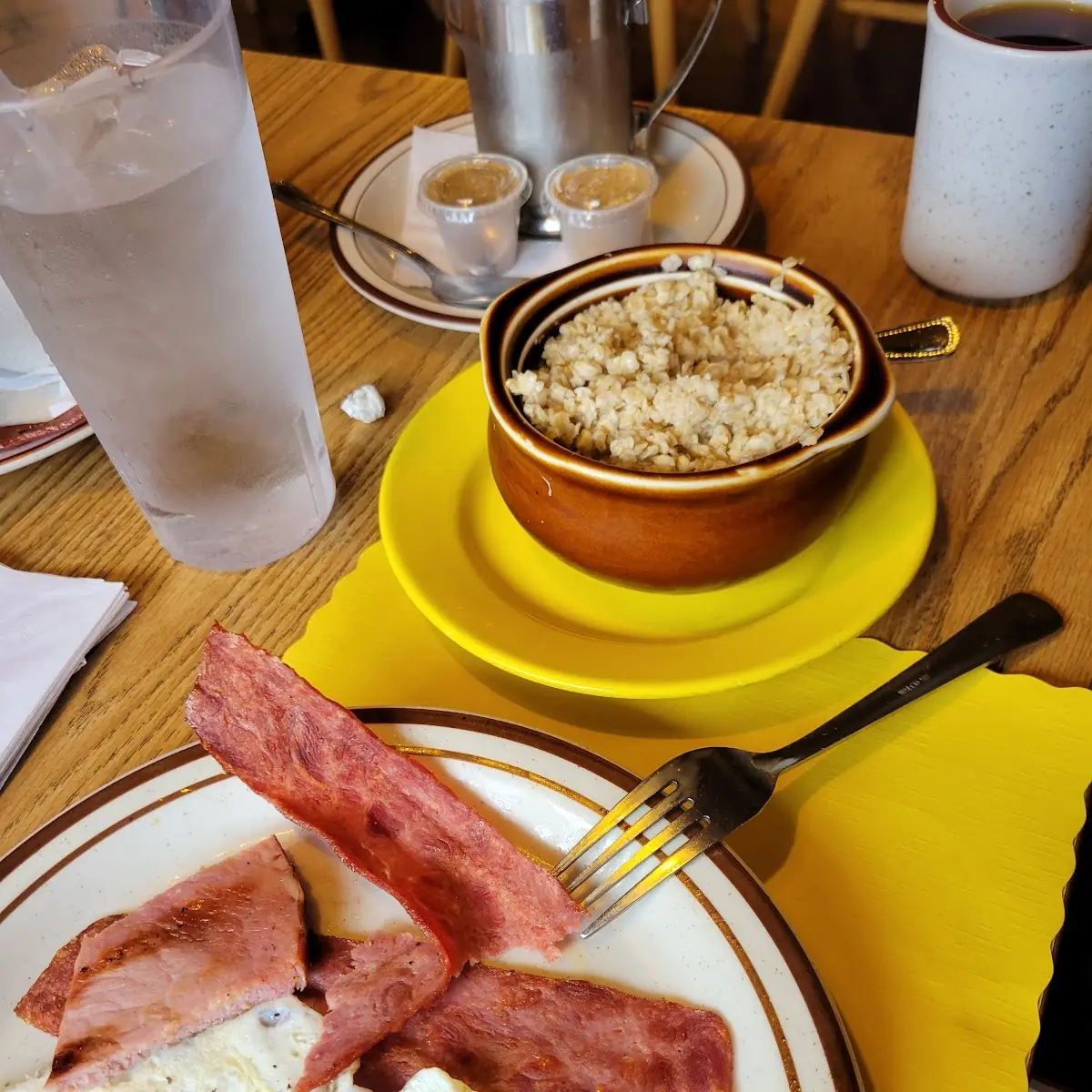 Bacon Eggs & Oatmeal