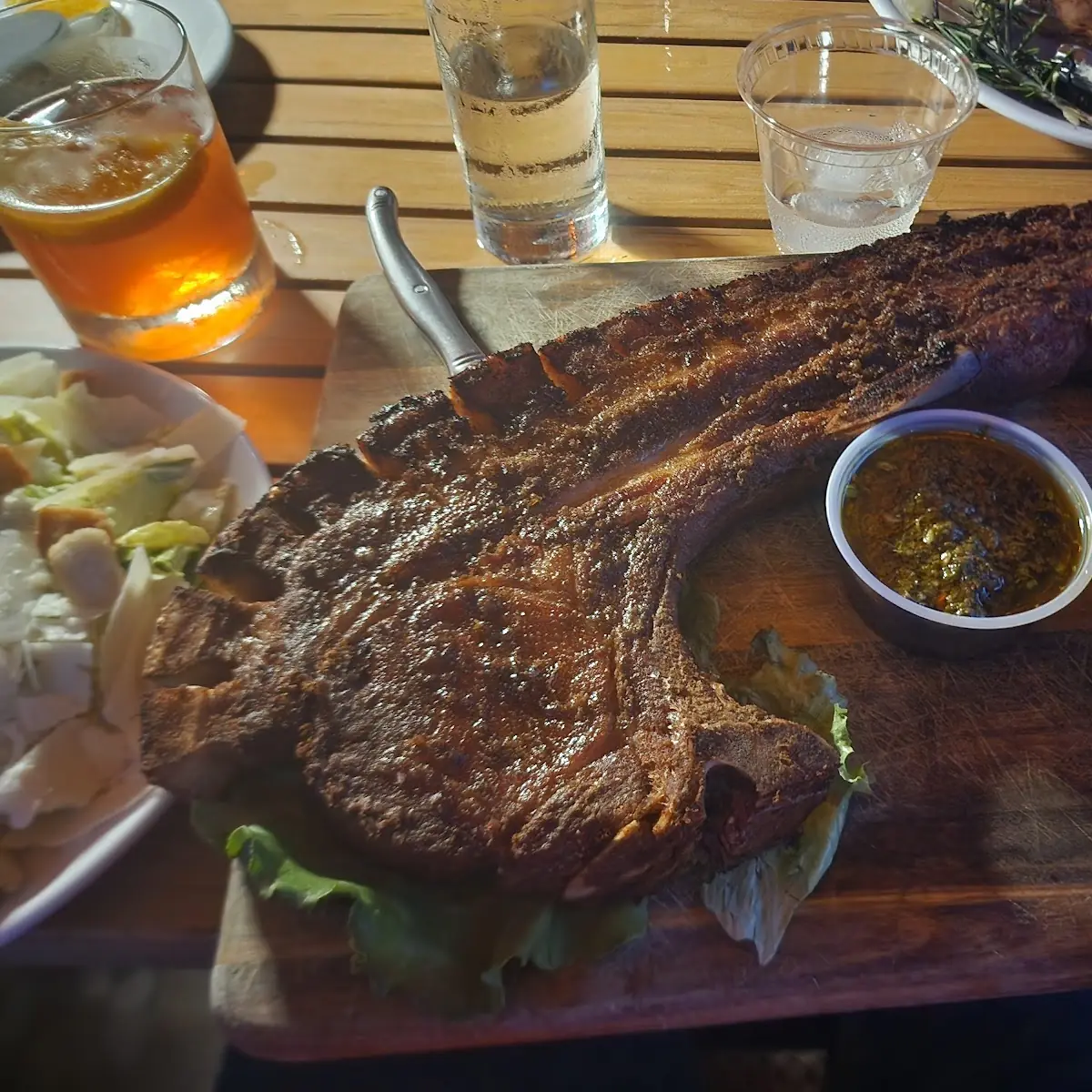 Crispy Tomahawk Pork Chop