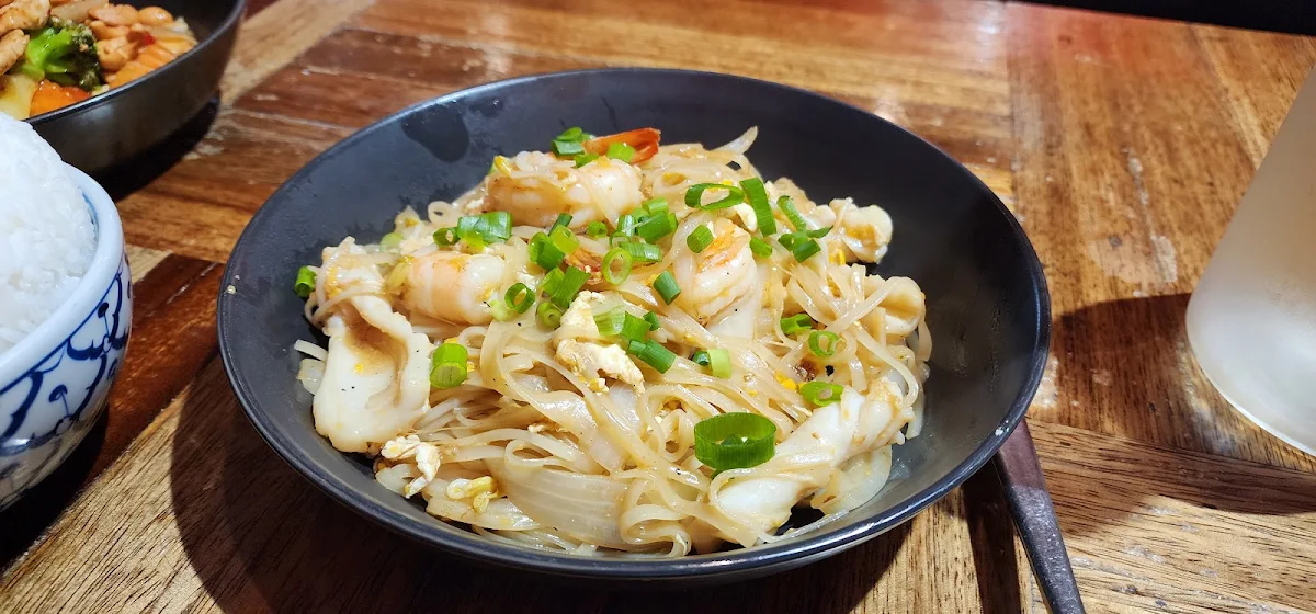 Seafood Pad Thai Noodles, Grovedale Thai