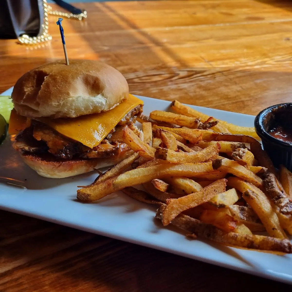 Burger and Fries