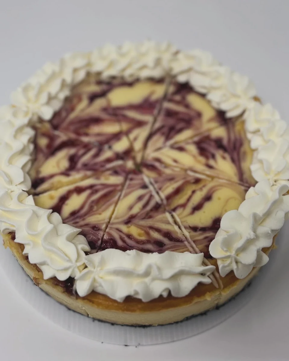 White Chocolate Raspberry Cheesecake