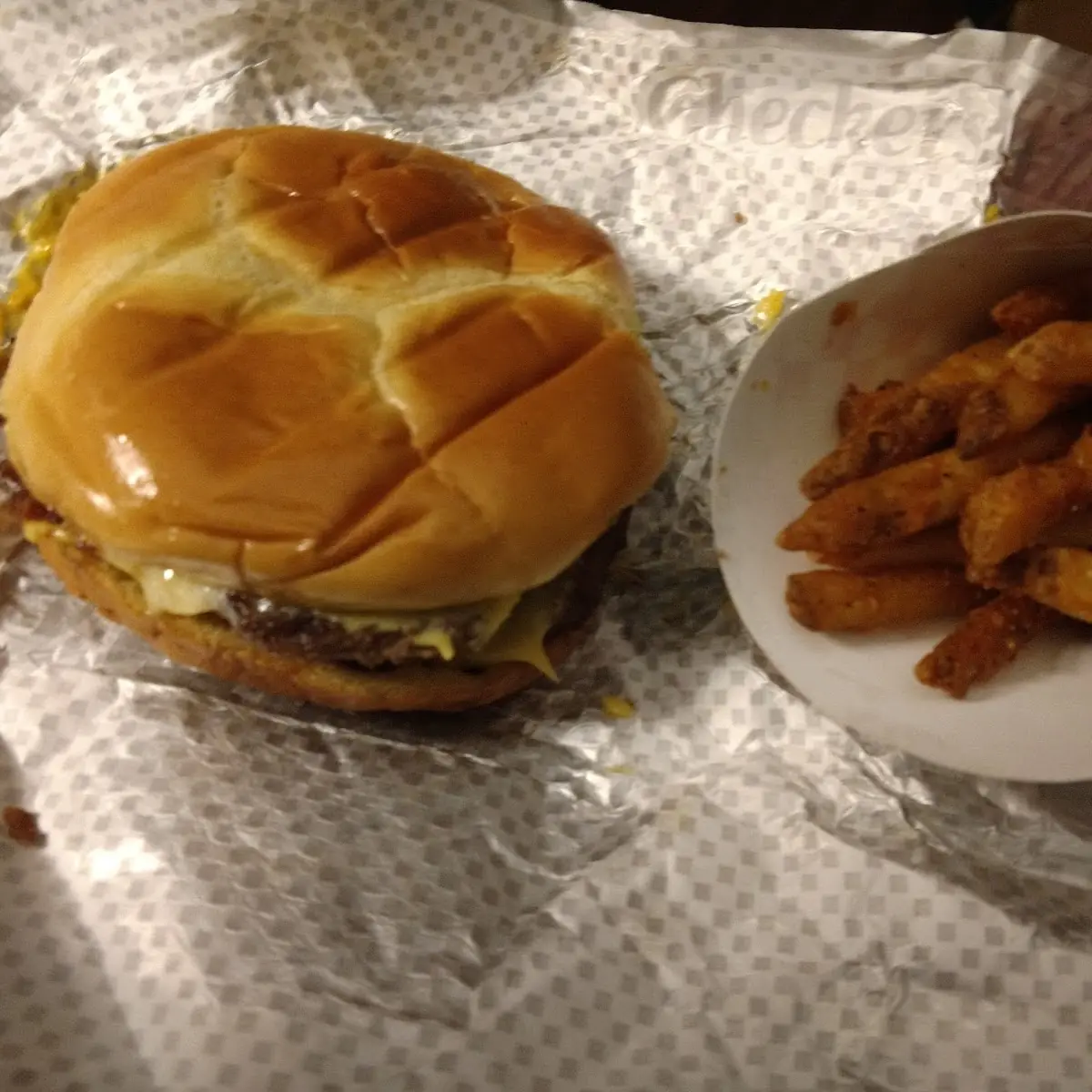 Bacon Cheeseburger and Fries