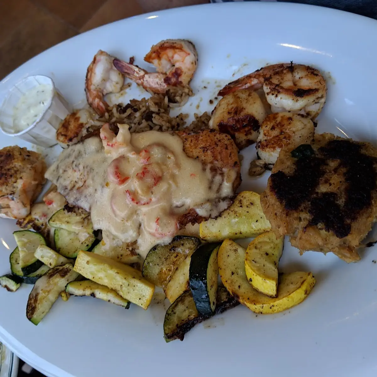 Blue Crab Cake BBQ Shrimp