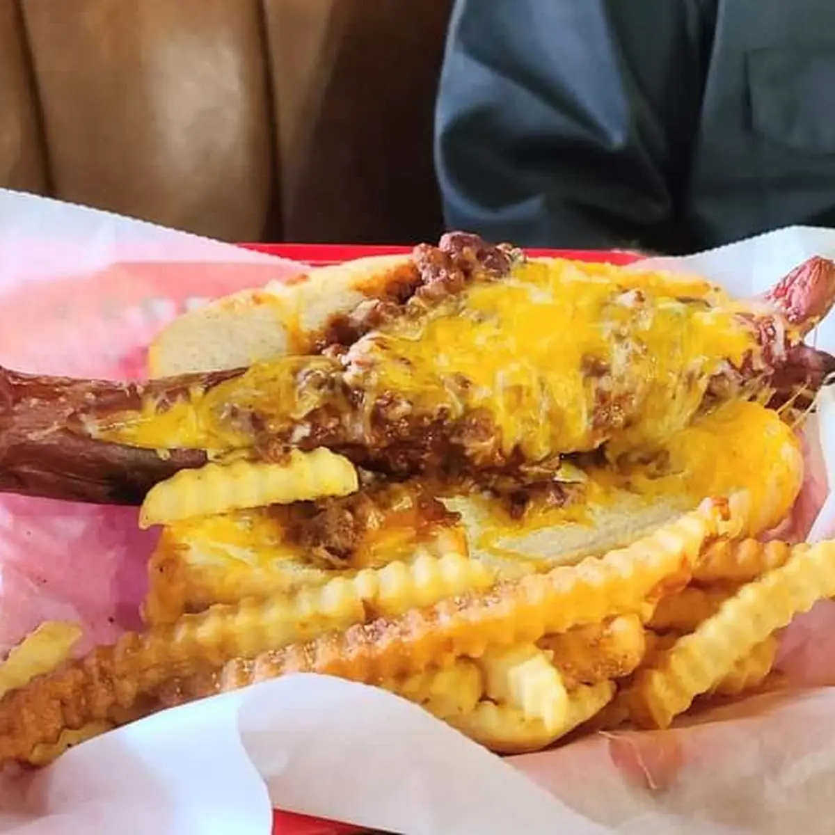 Chili Dog with Fries