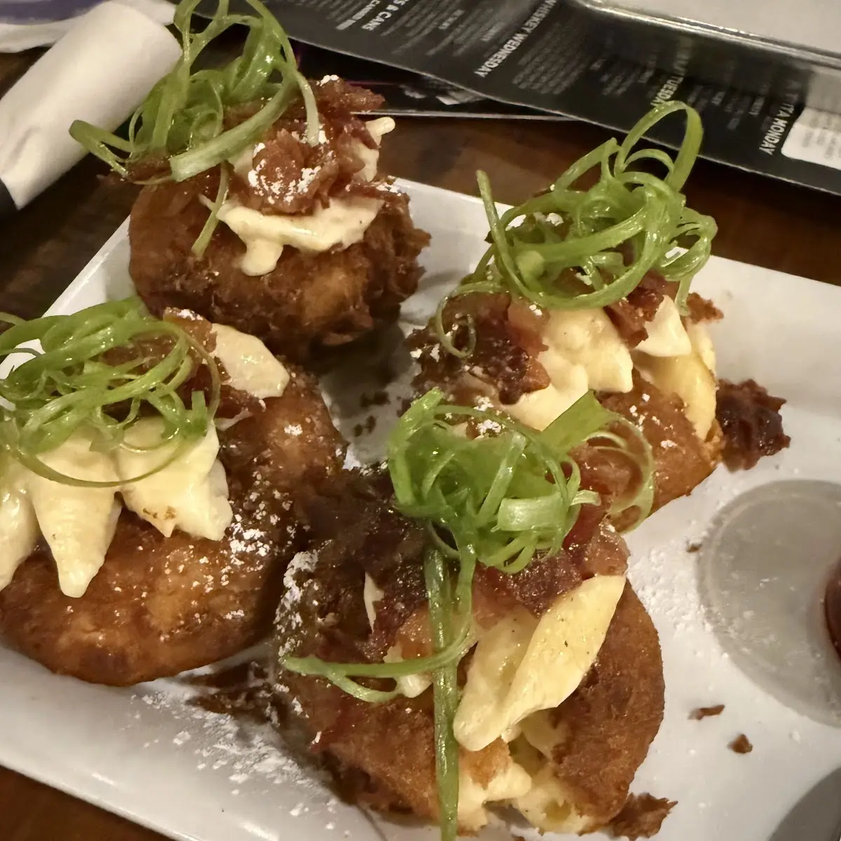 Fried Mac & Cheese Donuts