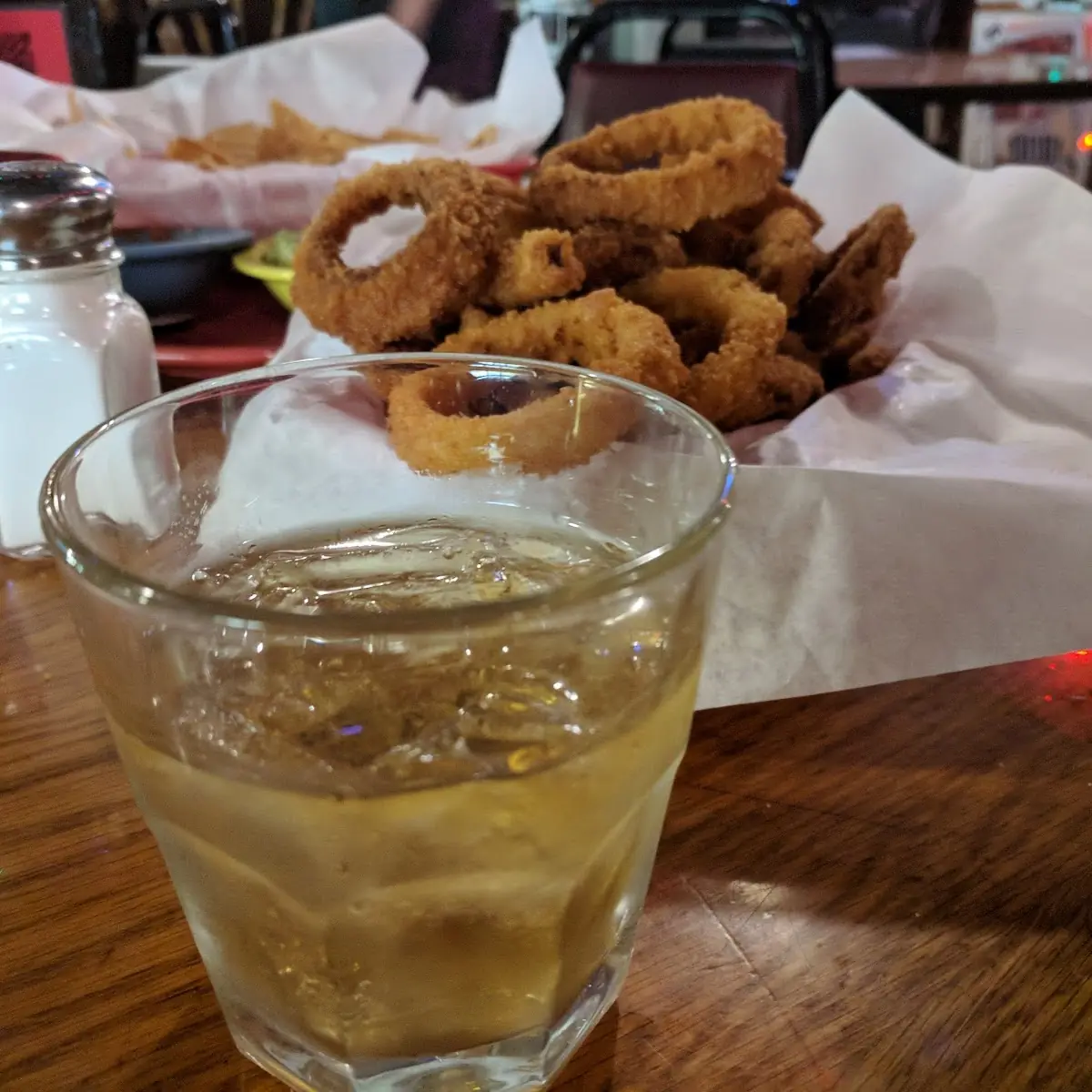 Bourbon and Onion Rings