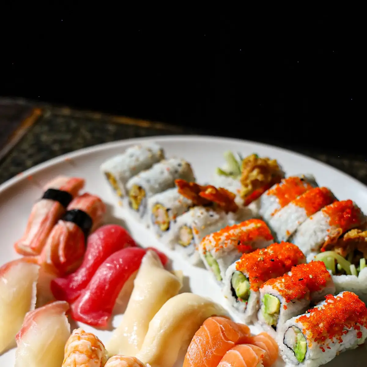 Tempuras Sushi Sashimi Tataki Spring Rolls Salads Eda Mame Gyoza & More
