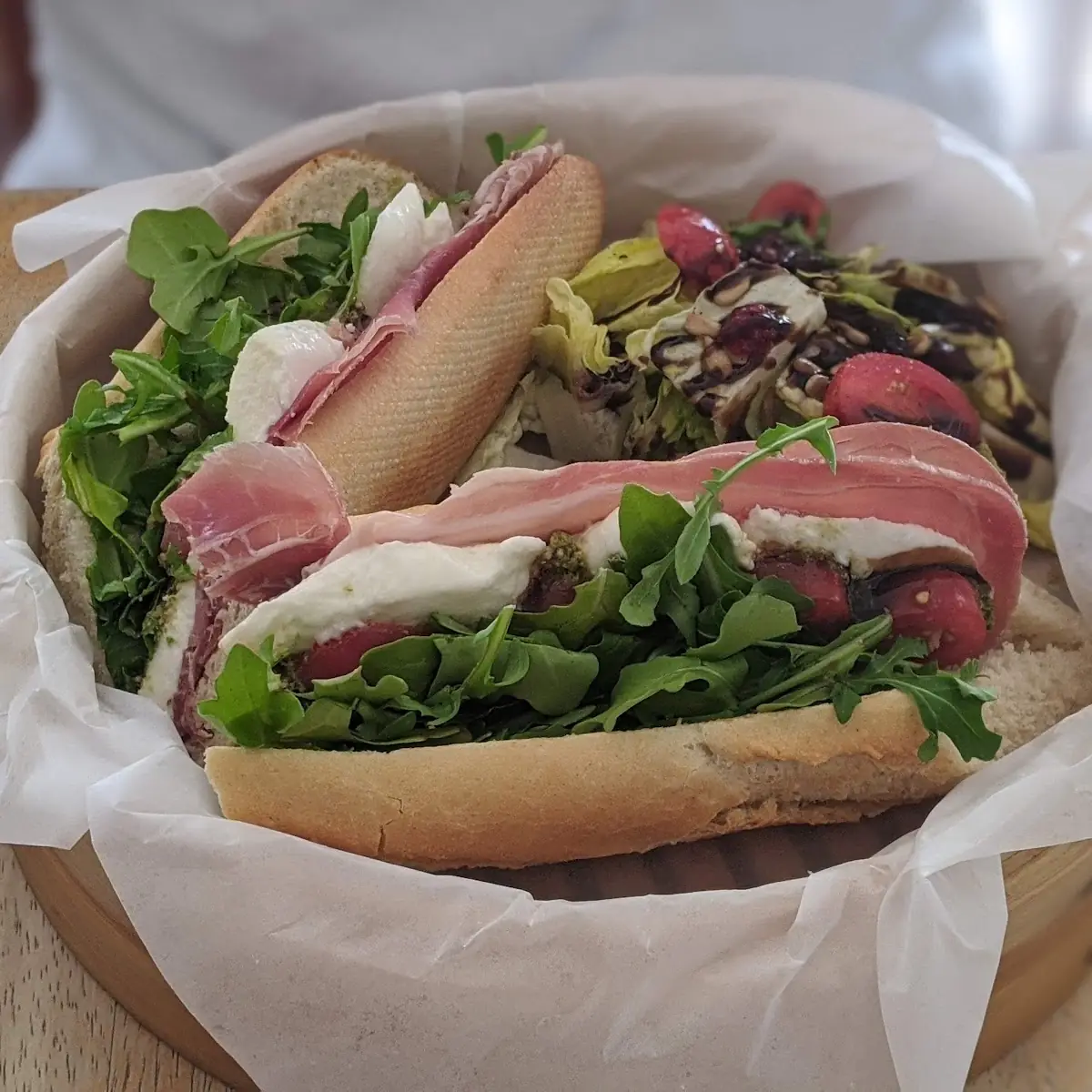 Prosciutto Mozzarella Sandwich