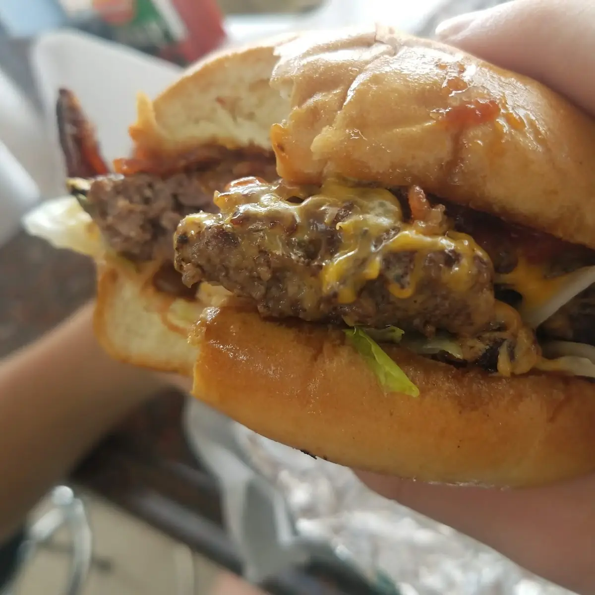Burger with Pimento Cheese