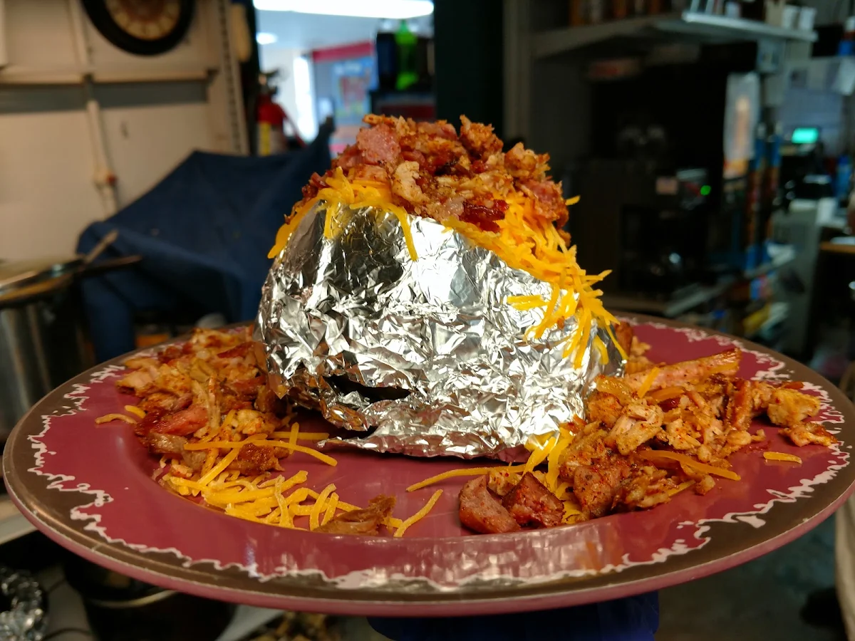 Loaded Pulled Pork Backed Potato