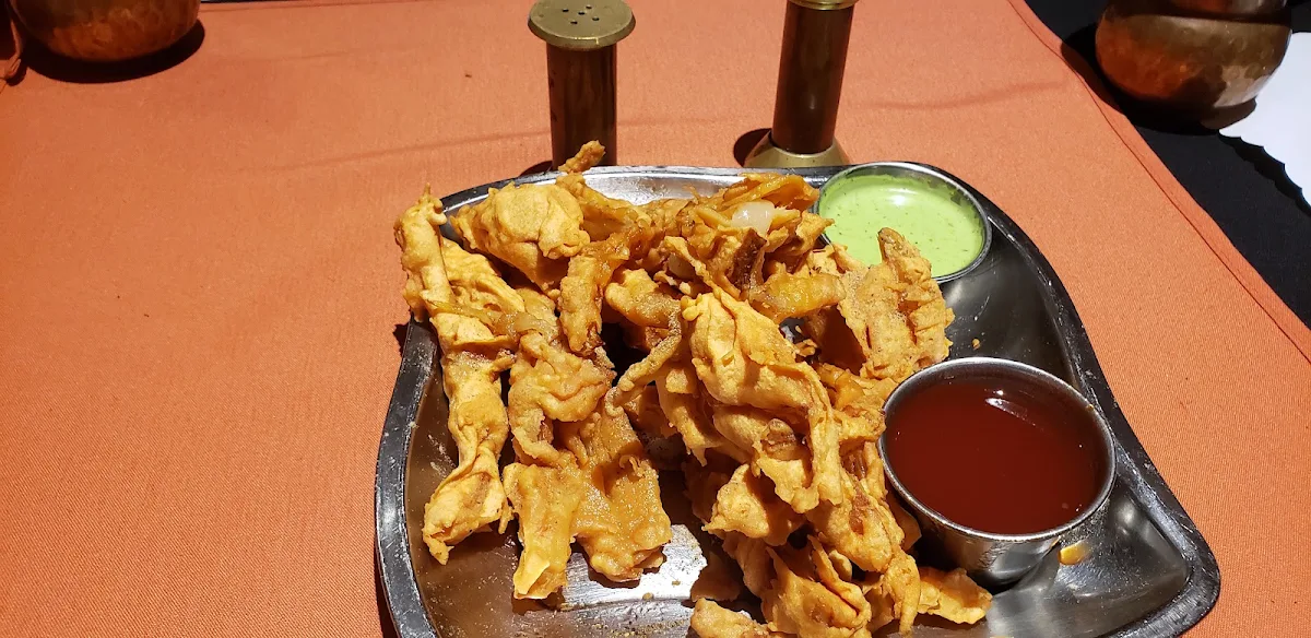 Onion Pakoras, Rangoli