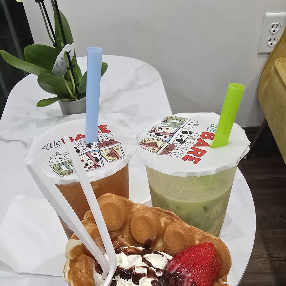 Mochi Bubble Waffle no Toppings
