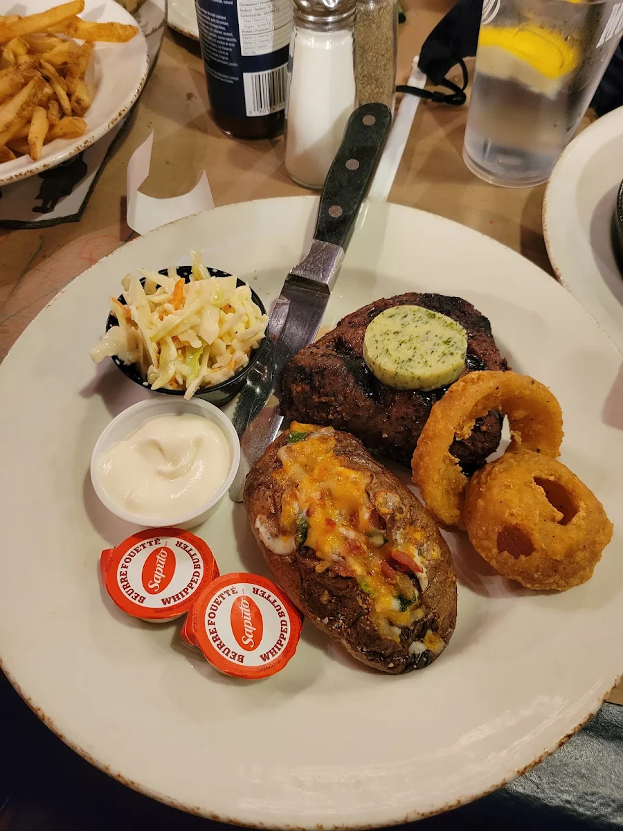 Steak and Loaded Baked Potato