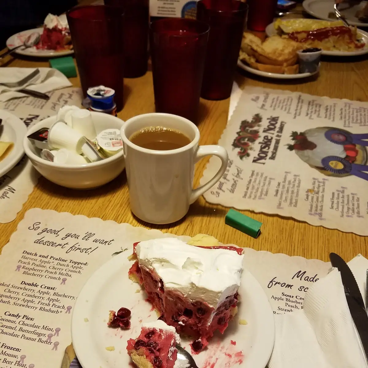 Lingonberry Sour Cream Pie