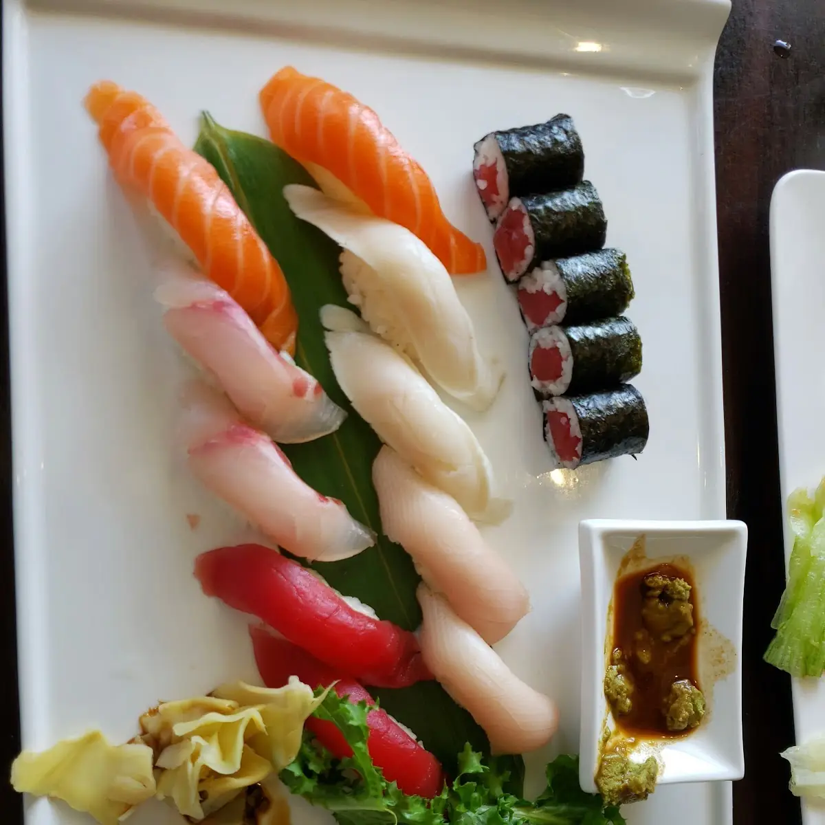 White Tuna and Salmon Sushi