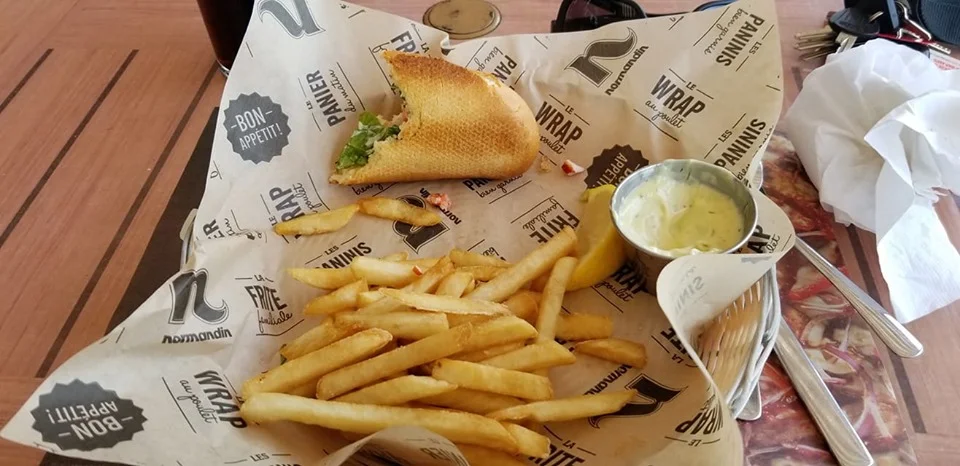 Sandwich Salade de la Mer, Restaurant Normandin Montmagny