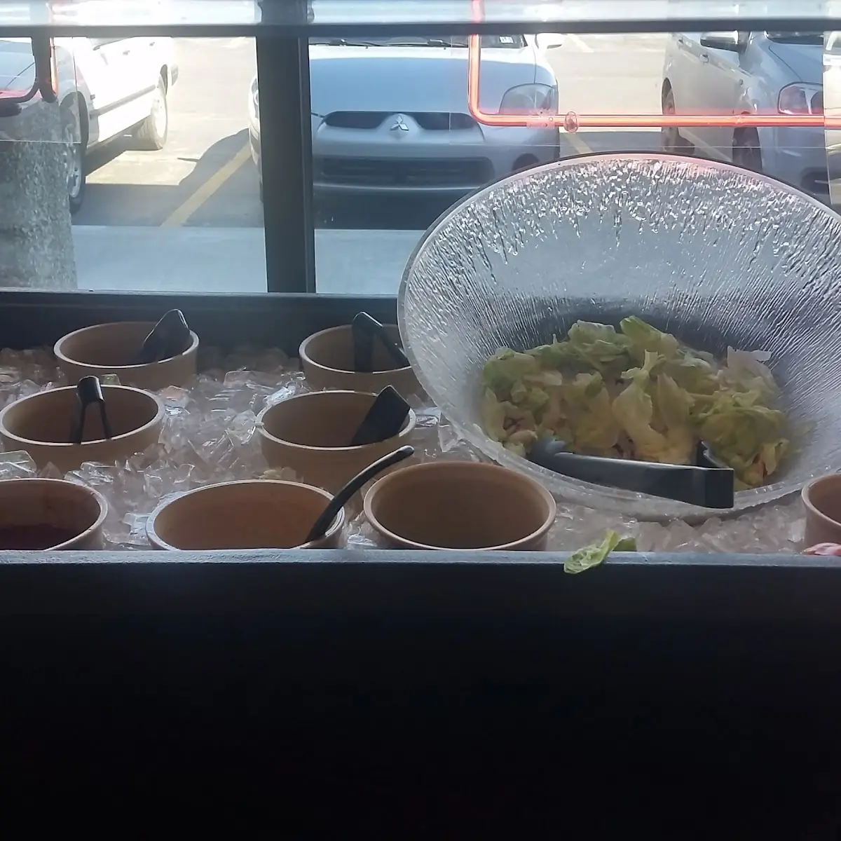 Empty Salad Bar 161 Location
