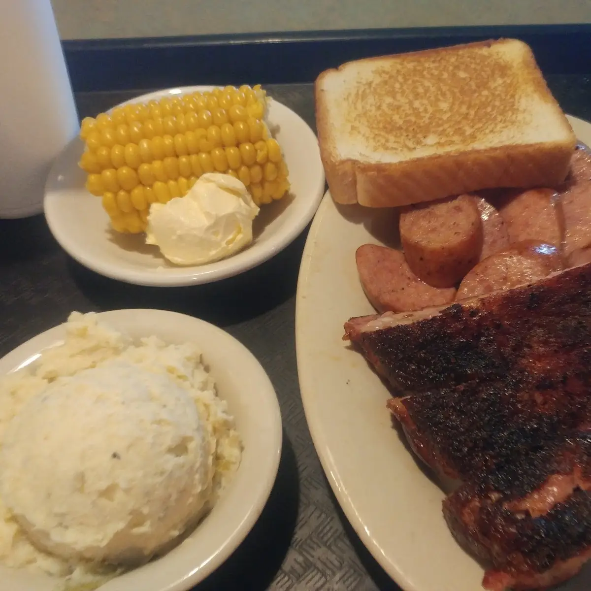 Pork Ribs with Smoked Sausage