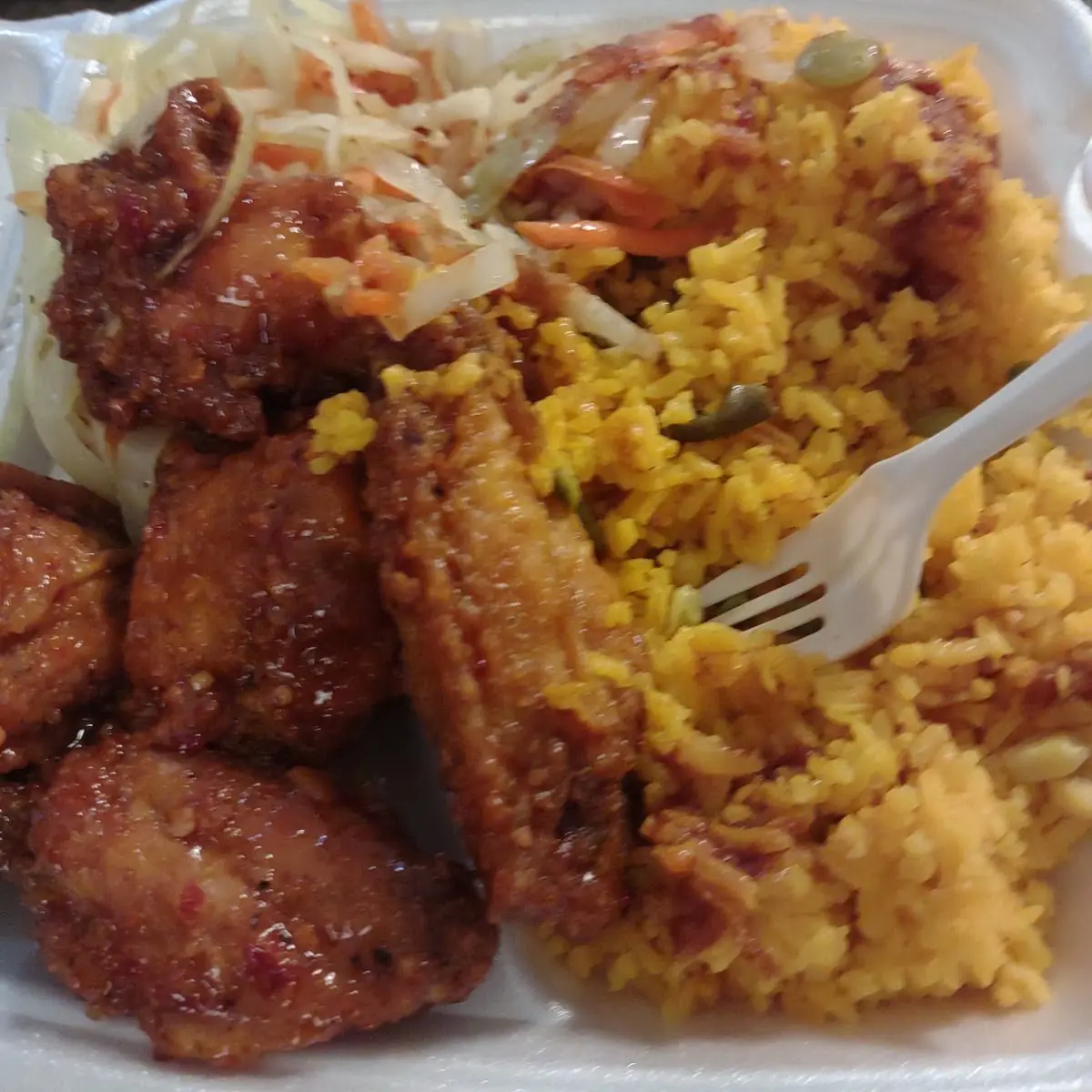 Yellow Rice Chicken Wings