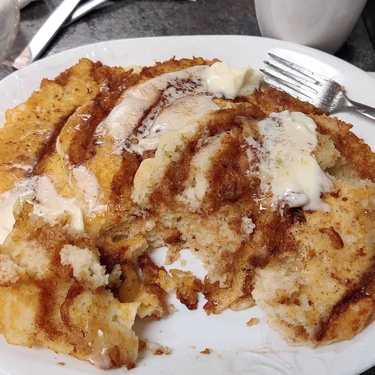 Cinnamon Roll Pancakes