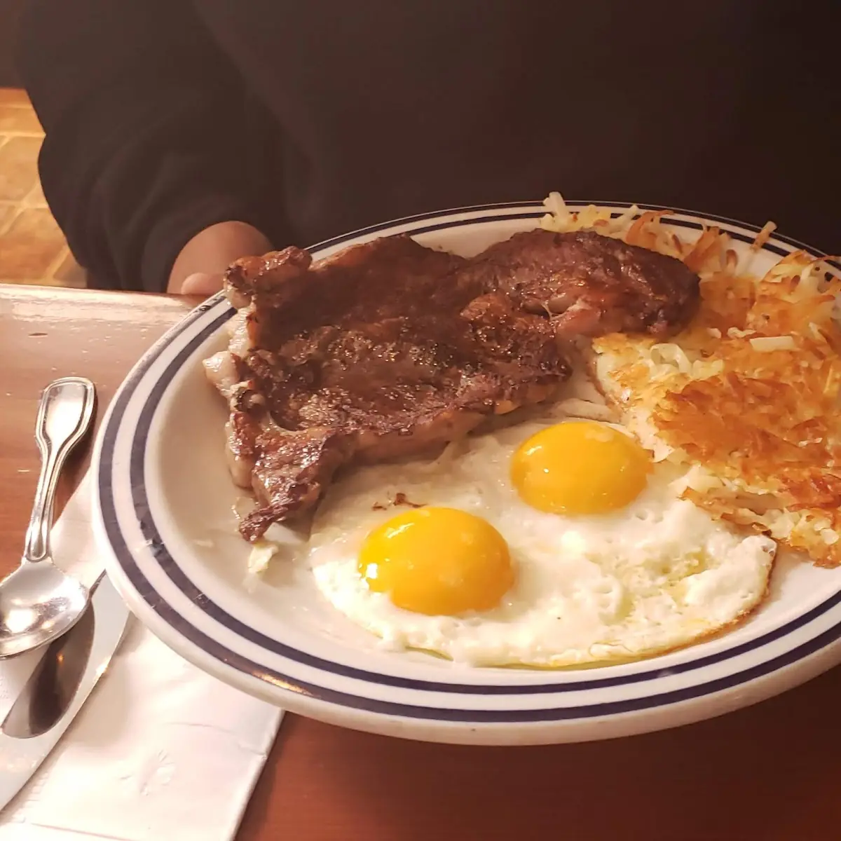 Steak and Egg Hash Brown