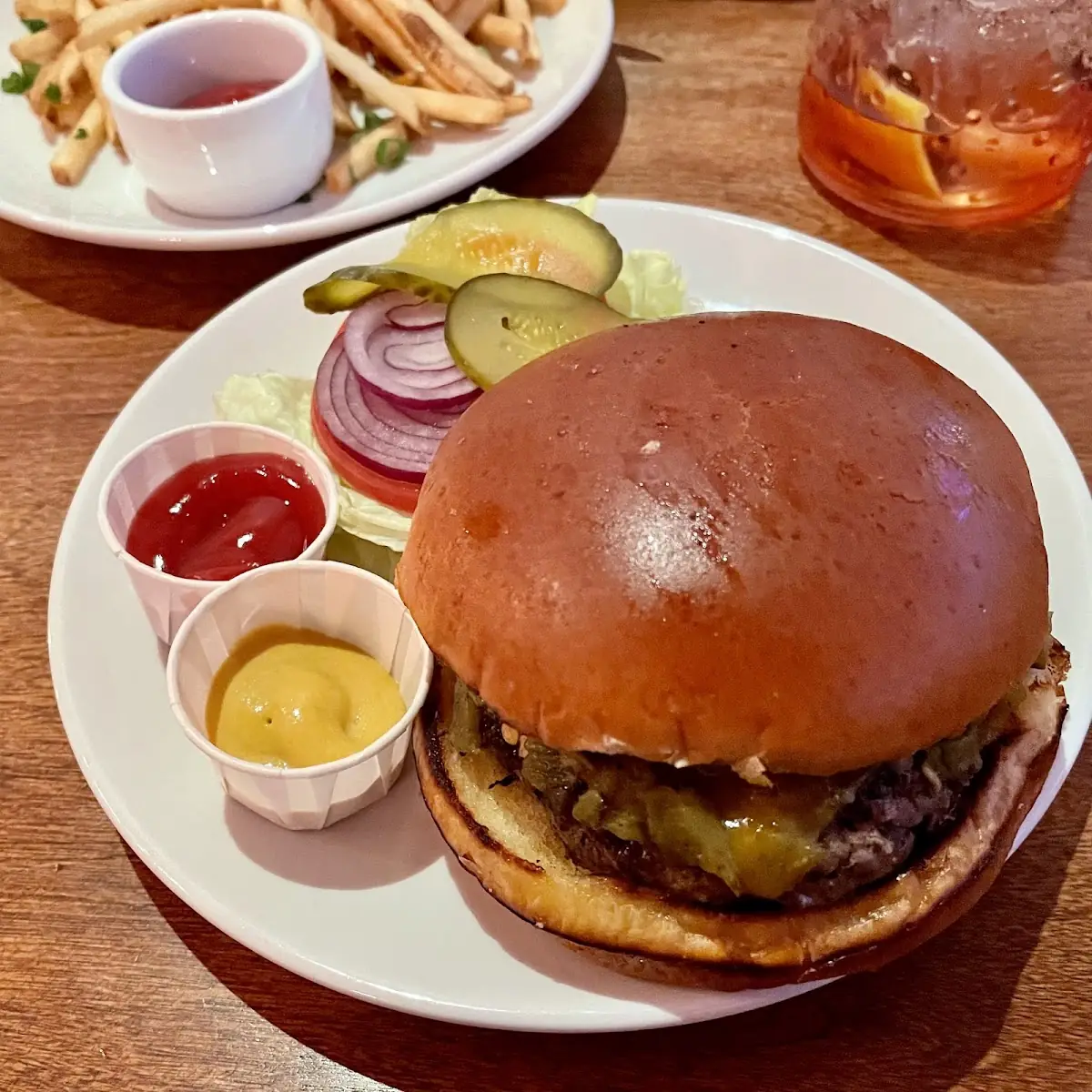NM Green Chile Cheese Burger