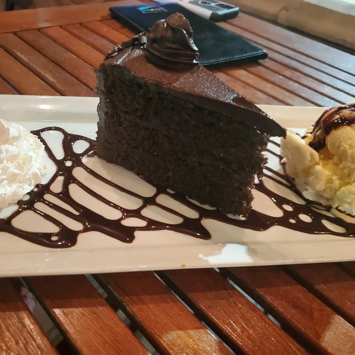 Chocolate Cake a La Mode