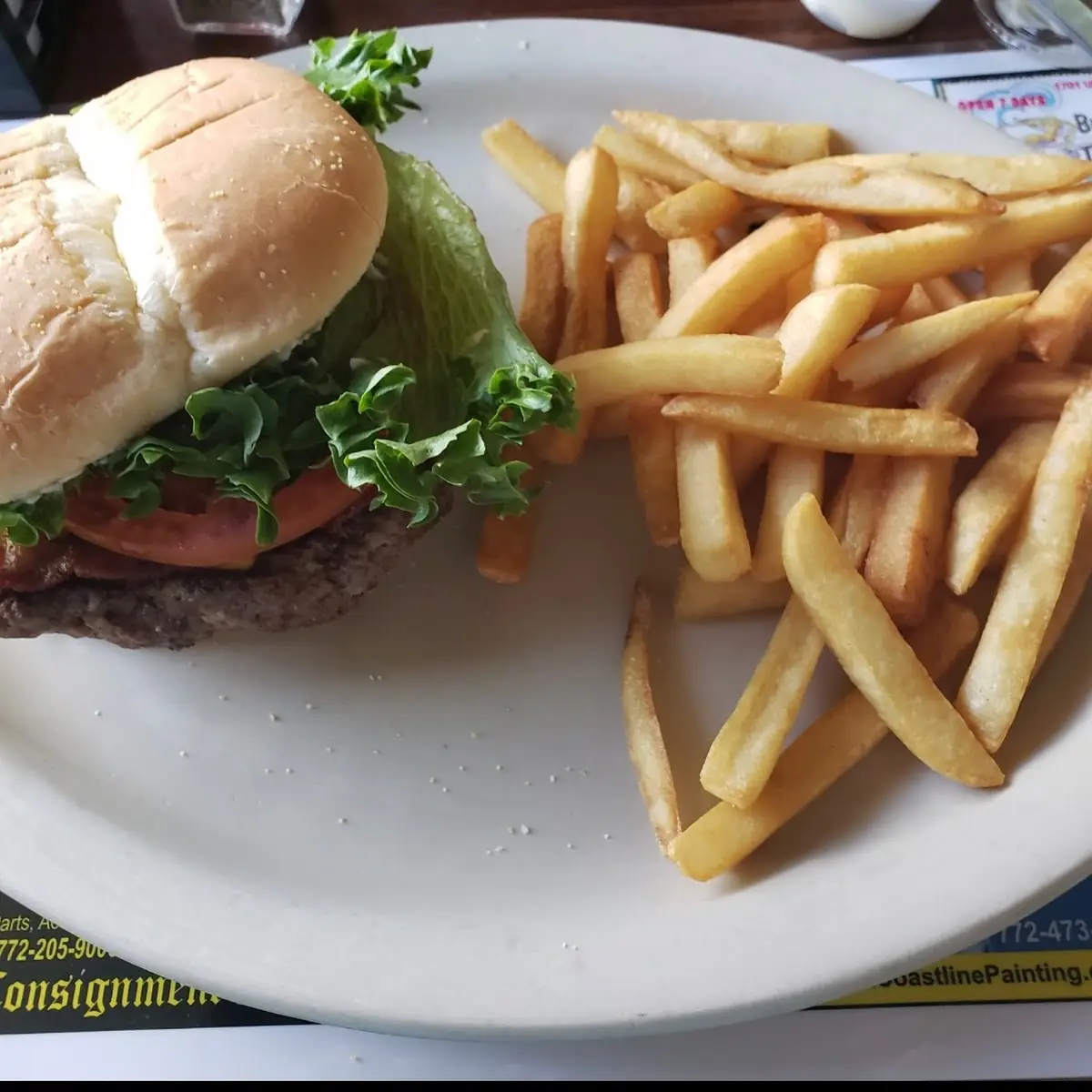 Burger and Fries