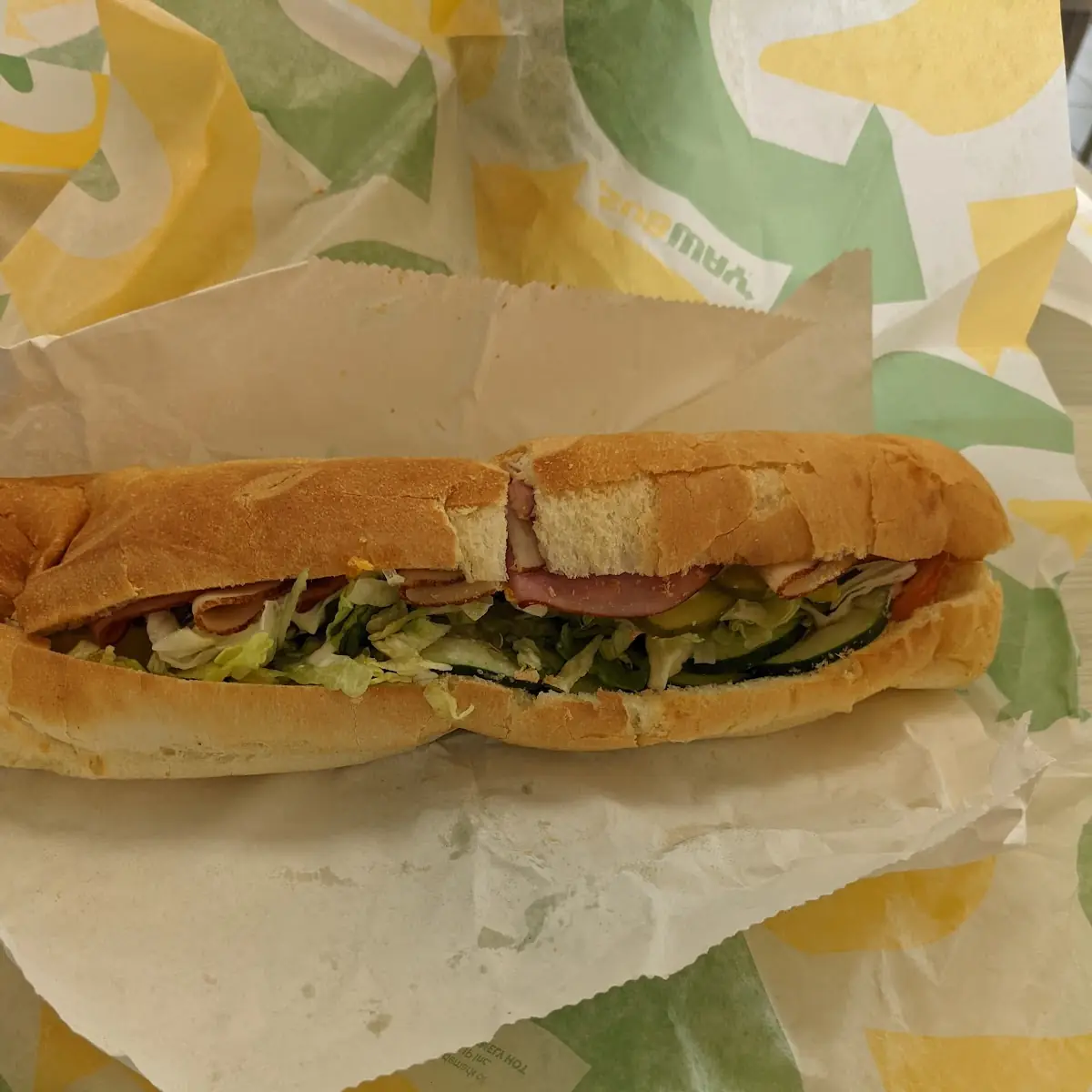 Ham Sandwich with Veggies