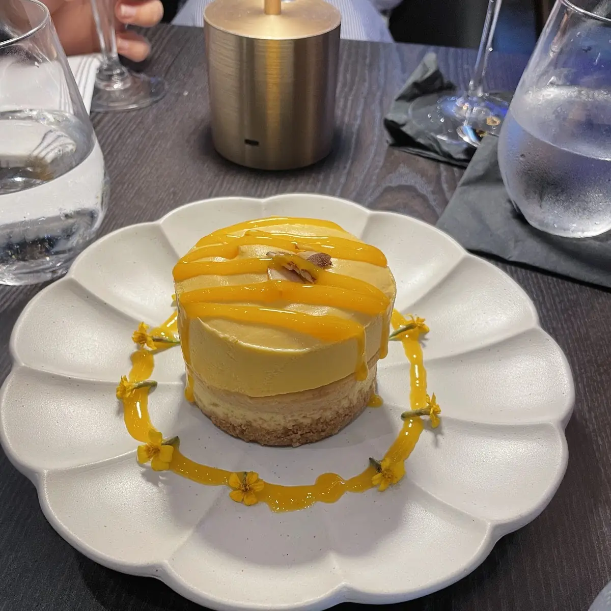 Mango-Guava Cheesecake Slice