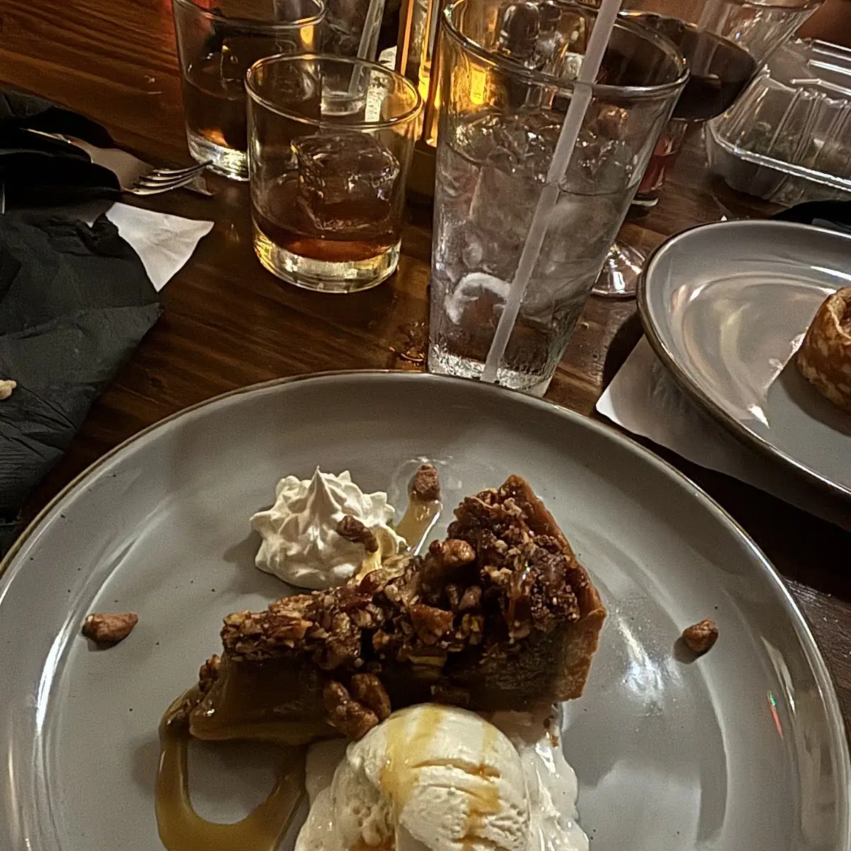 Pecan Pie and Vanilla Ice Cream