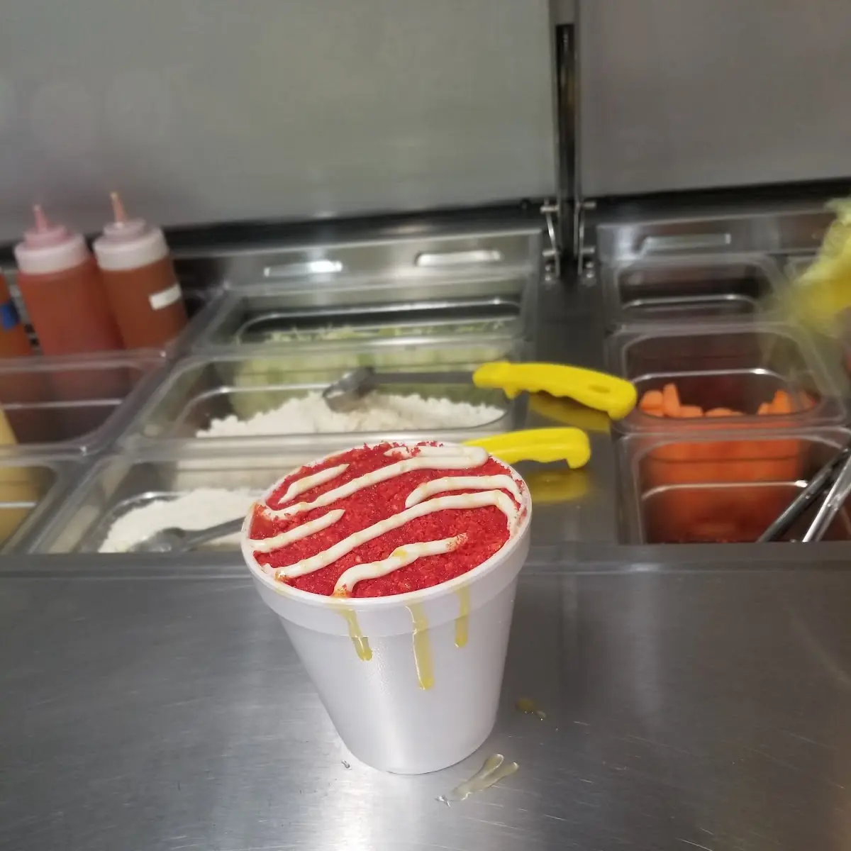 Esquite with Hot Cheetos