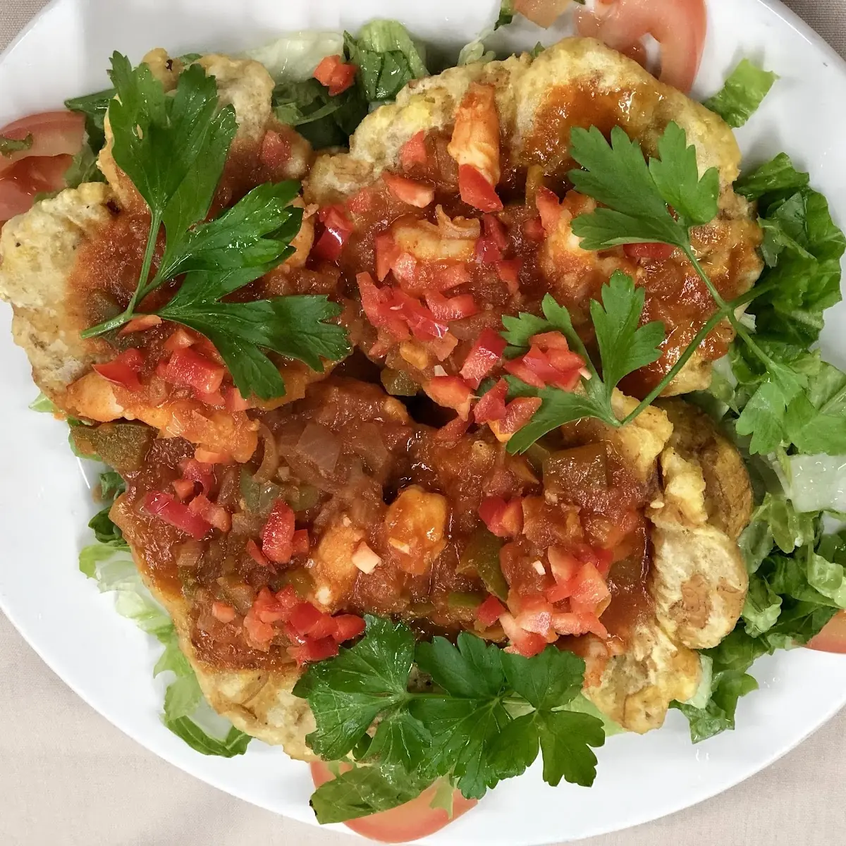 Tostones Rellenos Con Camarones