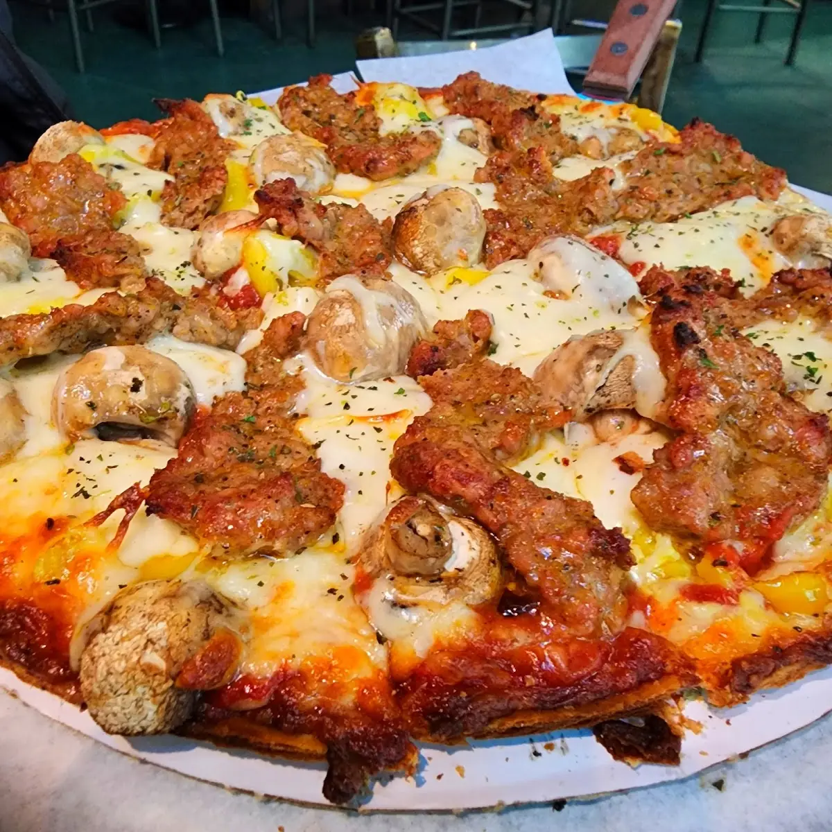 Sausage Mushroom Pizza
