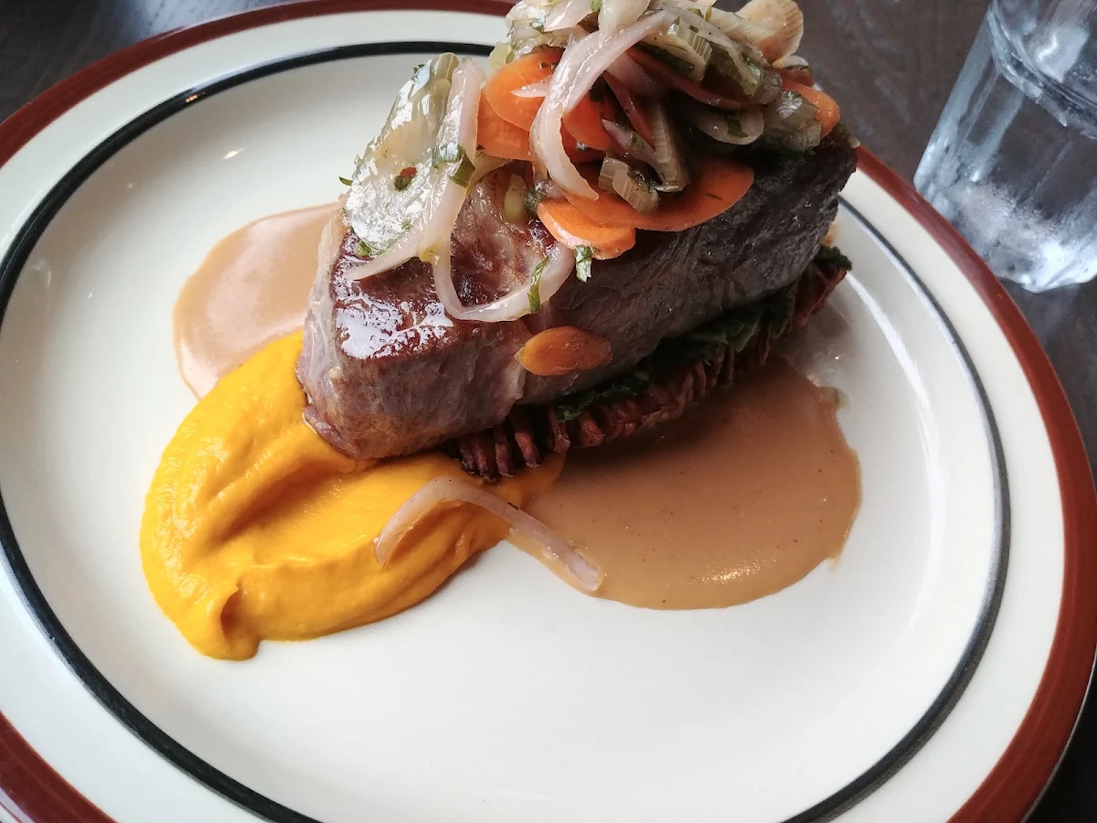 Steak Et Légumes Marinés