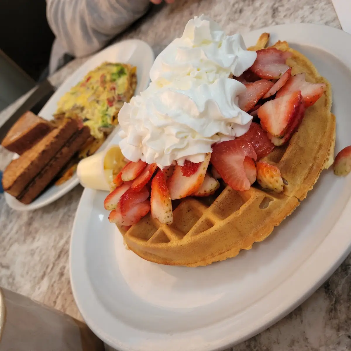 Belgian Waffle with Strawberry