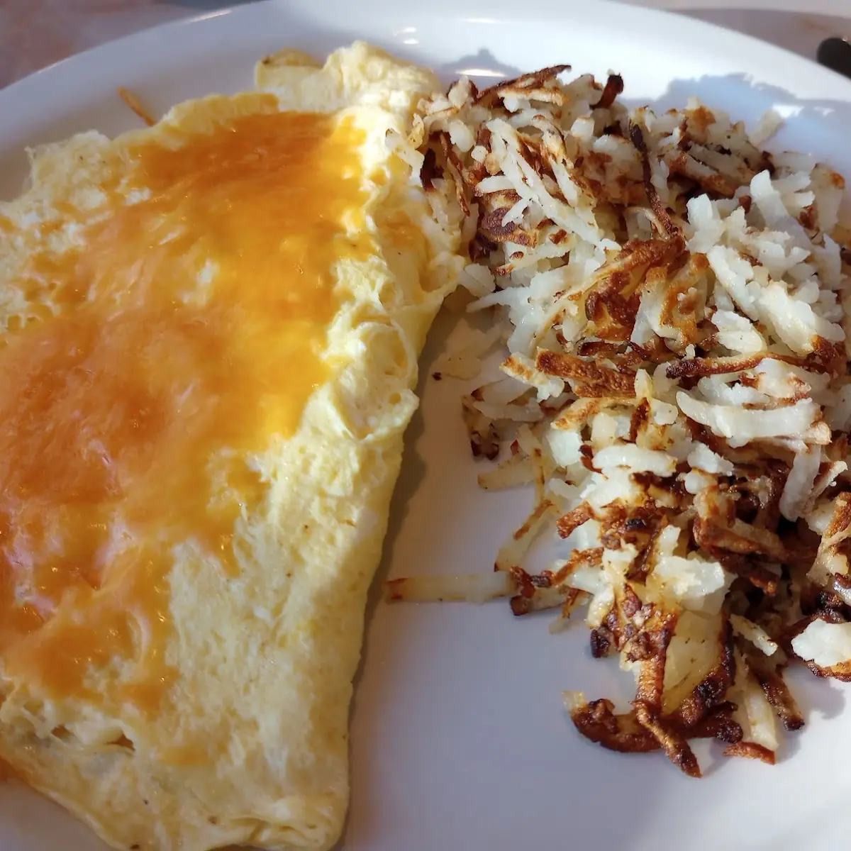 Vegetable Omelette with Cheddar Cheese