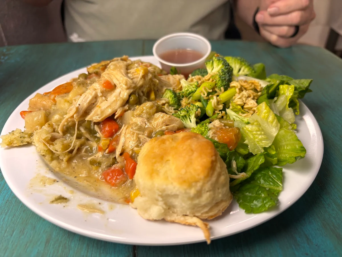 Chicken Pot Pie with Salad