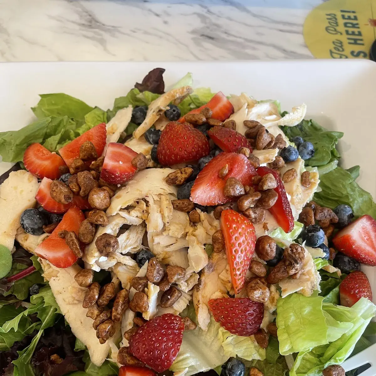 Harvest Chicken Salad Contains Pecans