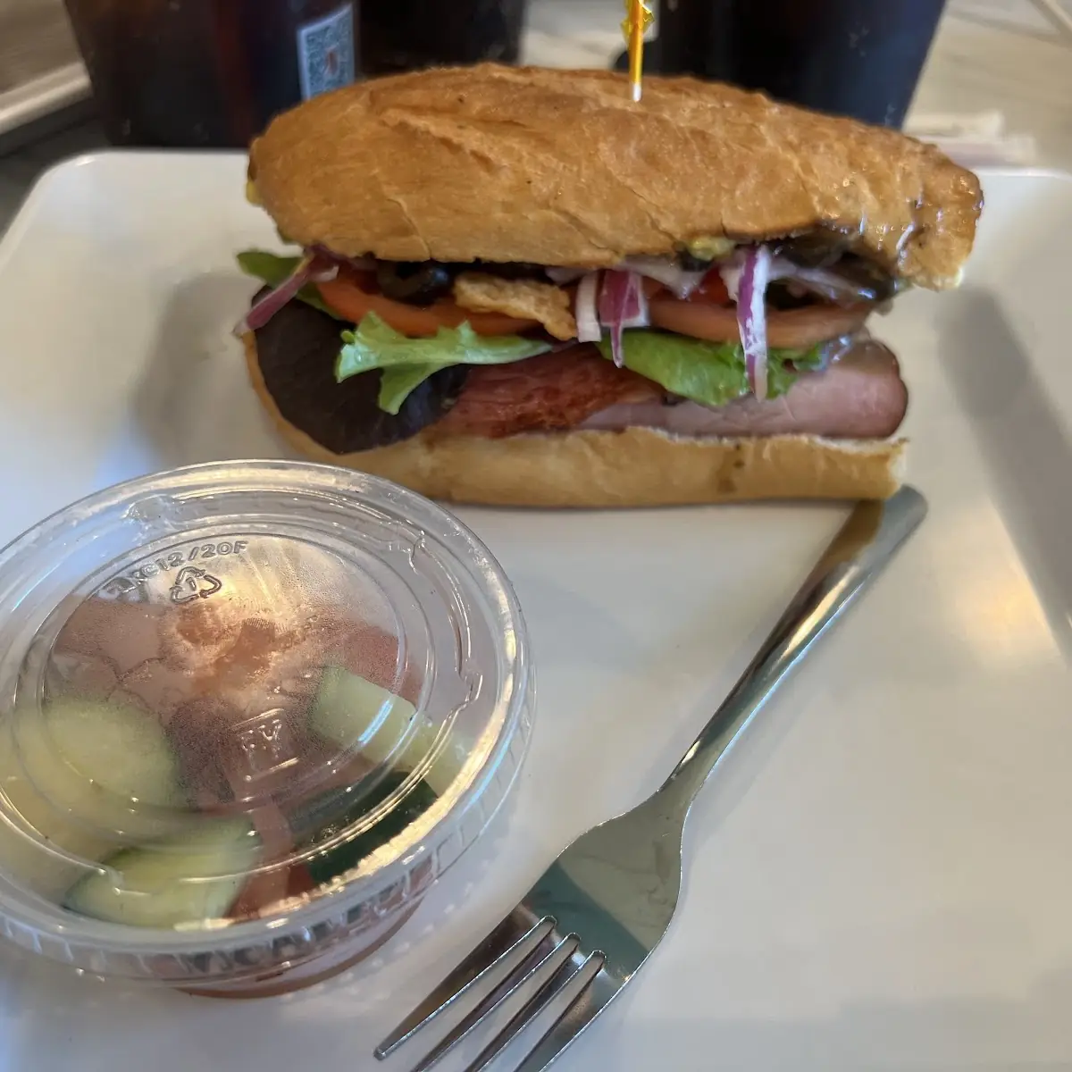 Italian Sub Cucumber Salad